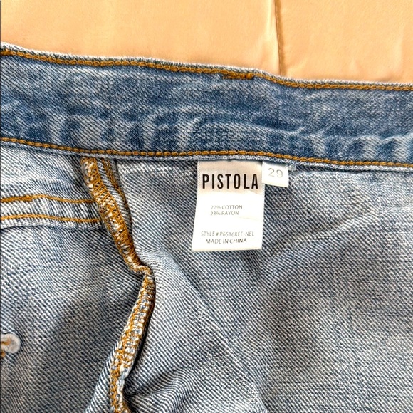 Pistola Women's Wide Leg Jean Bobbie Crossover High Rise Jean Button Front! - Picture 5 of 6